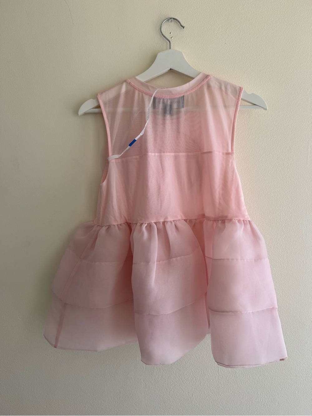Nwt Cynthia Rowley sleeveless mesh top with organza flower sz S - Picture 10 of 10